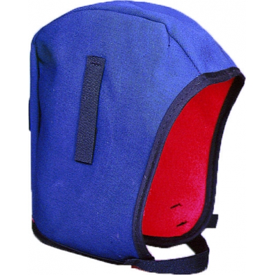 72700-100, #44 Tundra Twill Cap Hard Hat Winter Liner, Fleece Lining, Postman Blue, Mutual Industries
