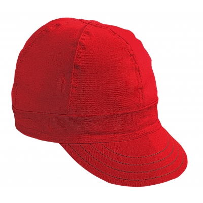 M00052-00000-7875, Kromer Red Twill Style Welder Cap 7 7/ 8, Cotton, Length 5, Width 6, Mutual Industries