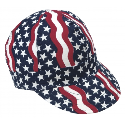 M00350-00000-6875, Kromer Americana Style Welder Cap 6 7/ 8, Cotton, Length 5, Width 6, Mutual Industries