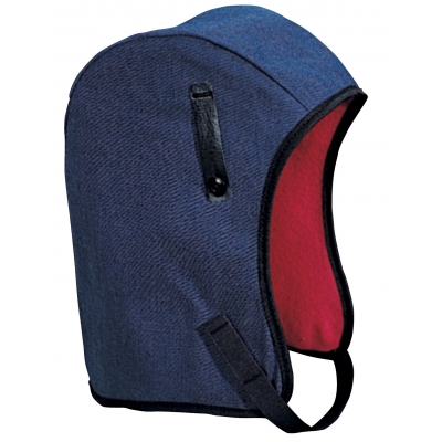 M14450, WL4-45 Kromer High Quality Hard Hat Winter Liner with Denim Long Nape, Blue, Mutual Industries
