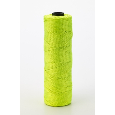 M14661-139-275, Nylon Mason Twine, 1/4 lb. Twisted, 18 x 275 ft., Glo Lime (Pack of 6), Mutual Industries