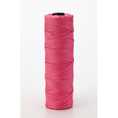 M14661-175-275, Nylon Mason Twine, 1/4 lb. Twisted, 18 x 275 ft., Glo Pink (Pack of 6), Mutual Industries