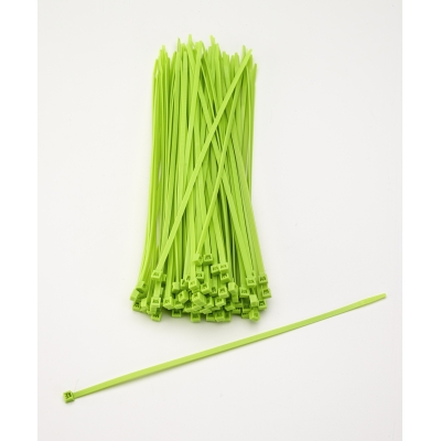 M14970-139-11, Multi-Purpose Locking Ties, 11 in., Neon Green (Pack of 100), Mutual Industries