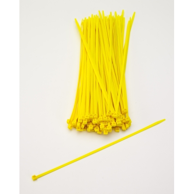 M14970-41-11, Multi-Purpose Locking Ties, 11 in., Yellow (Pack of 100), Mutual Industries
