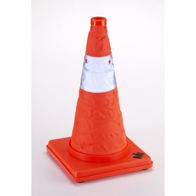 M17714-1-18, Nylon Collapsible Traffic Cone, 18 Height, Orange -1PK, Mutual Industries