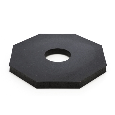 M17724, PVC Traffic Delineator Base only - #12, Mutual Industries