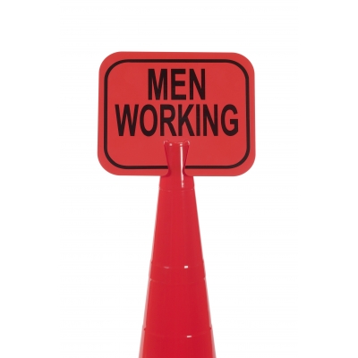 M17729-0-2, Cone Sign, Men Working, Mutual Industries