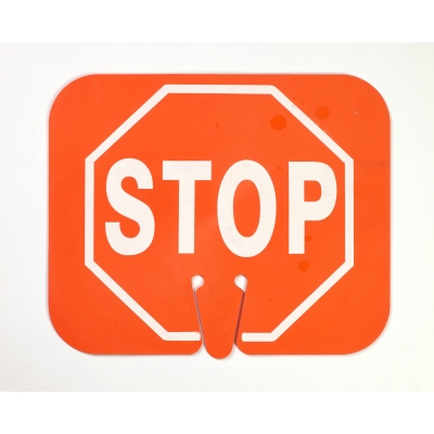 M17729-0-4, Cone Sign, Stop, Mutual Industries
