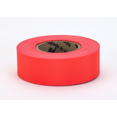 M17777-145-1875, PVC TUNDRA Flagging Tape, 5 mil, 1-3/16 x 50 yd., Glo Orange (Pack of 12), Mutual Industries
