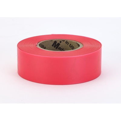 M17777-179-1875, PVC TUNDRA Flagging Tape, 5 mil, 1-3/16 x 50 yd., Glo Red (Pack of 12), Mutual Industries