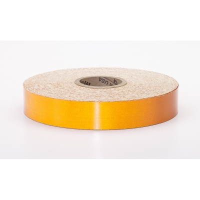 M17786-4510-1000, Pressure Sensitive Engineering Grade Retro Reflective Adhesive Tape, 1 x 10 yd., Orange, Mutual Industries