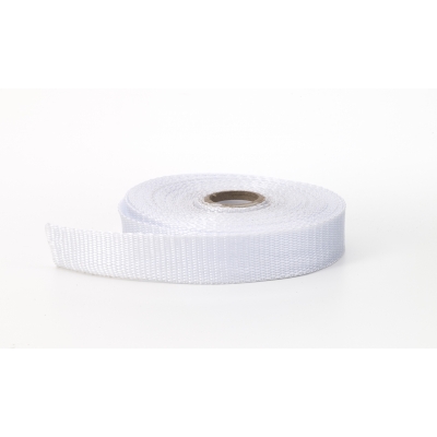 M2020-001-2-10, Polypropylene webbing, 2 in Wide, 10 yds, White, Mutual Industries
