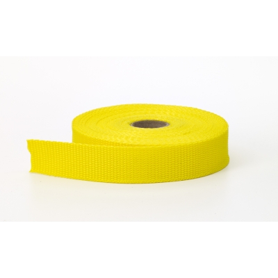 Polypropylene webbing, 1 in Wide, 10 yds, Yellow