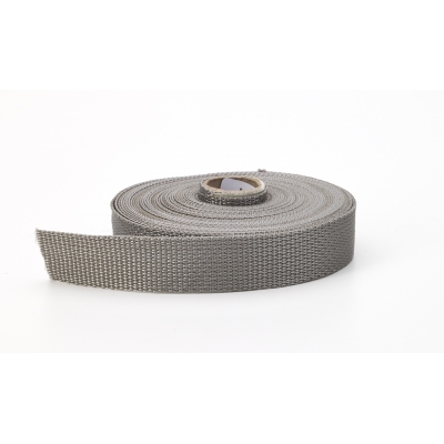 M2020-422-2-10, Polypropylene webbing, 2 in Wide, 10 yds, Gray, Mutual Industries