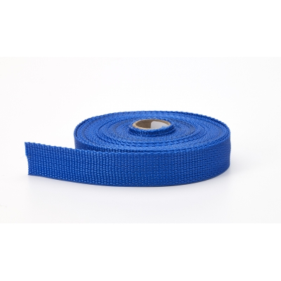 M2020-604-150-10, Polypropylene webbing, 1.5 in Wide, 10 yds, Pacific blue, Mutual Industries