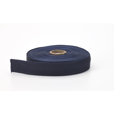 M2020-620-150-10, Polypropylene webbing, 1.5 in Wide, 10 yds, Navy, Mutual Industries