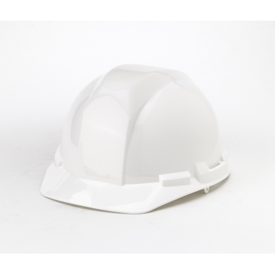 M50100-10, Polyethylene 4-Point Pin Lock Suspension Hard Hat, White, Mutual Industries
