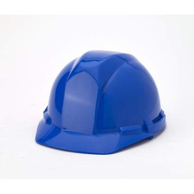M50100-25, Polyethylene 4-Point Pin Lock Suspension Hard Hat, Blue, Mutual Industries