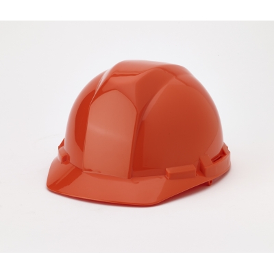 M50100-45, Polyethylene 4-Point Pin Lock Suspension Hard Hat, Orange, Mutual Industries