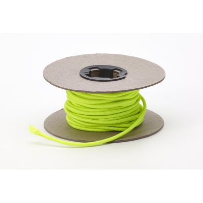 M5090-15NY, Shock cord, .125 in Wide, 15 yds, Neon Yellow, Mutual Industries