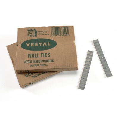 M7100-0-22, 500, 7/8 in X 6 3/8 in 22 ga Wall Ties, Mutual Industries