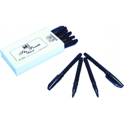 M823-91, The Pointer Permanent Fine Tip Marker, Black (Pack of 12), Mutual Industries