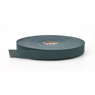 M91-100-10249-200-25, Broadcloth flat bias binding, 2 in Wide, 25 yds, Hunter, Mutual Industries