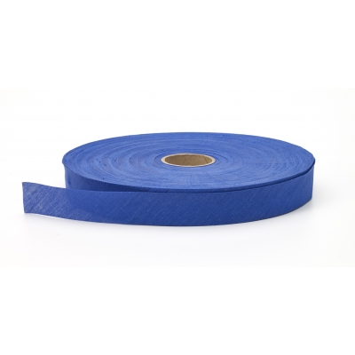 M91-100-9025-175-25, Broadcloth flat bias binding, 1.75 in Wide, 25 yds, Cobalt, Mutual Industries