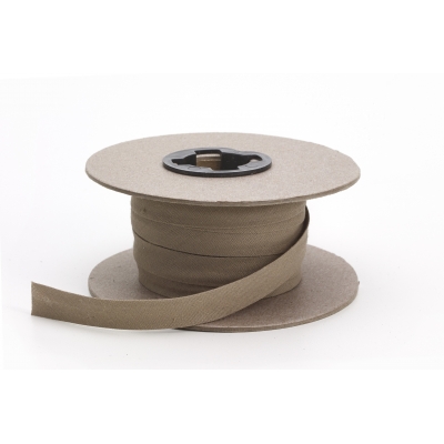 M9545-9212-25, Quilt binding, p/c, 5/8 in doublefold, 25 yds, Khaki, Mutual Industries