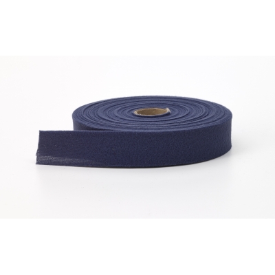 M9810-436-25, Quilt binding, brushed, 2 in fold in half, finish 1 in, 25 yds, Navy, Mutual Industries