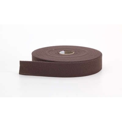 M9810-465-25, Quilt binding, brushed, 2 in fold in half, finish 1 in, 25 yds, Chocolate, Mutual Industries