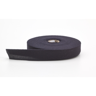 M9810-801-25, Quilt binding, brushed, 2 in fold in half, finish 1 in, 25 yds, Black, Mutual Industries